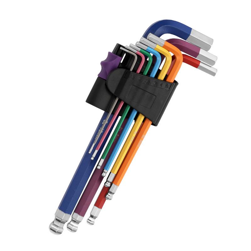 Bangyuan Industriequalität Farbiger Sechskantschlüsselsatz (1.5-10MM)