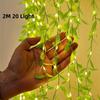 Battery Box Artificial Flowers String Imitation Leaf String Light  Wedding Party Decoration