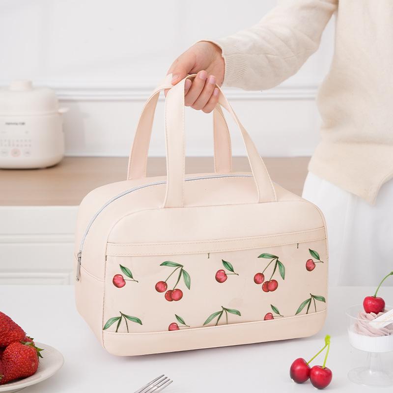 Portable Lunch Bag Woman Insulated Thermal Lunch Box Cooler Handbag Food Bag Carrier for Office School Travel Picnic 2025 Gift