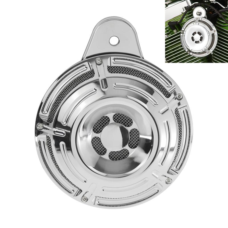 Motorcycle Chrome Horn Cover CNC Aluminum Horn Assembly For Harley Touring 1991-Later Big Twin Sportster XL 883 1200 07-Up