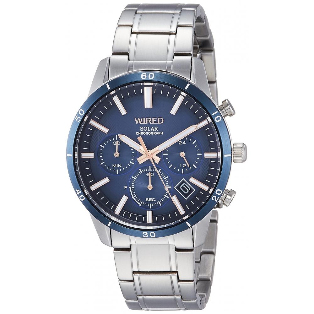 

[Часы Seiko] Проводной новый стандартный солнечный хронограф AGAD413 мужской серебристый