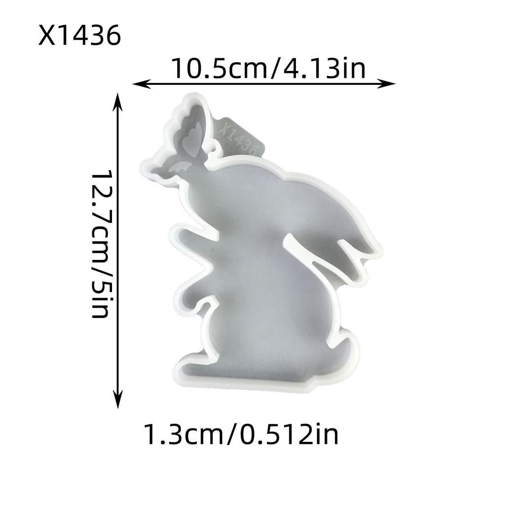 Silicone Molds For Candles Bunny Resin Casting Mould Butterfly Design Candle Making Molds For Easter Spring Crafting Resin