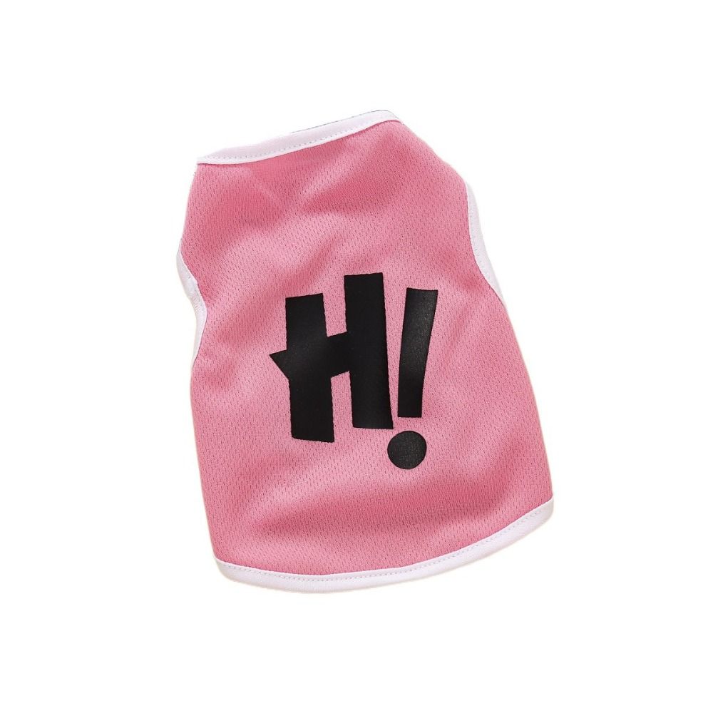 

Полиэстеровая майка для щенка, мягкая футболка для собаки, баскетбольная одежда для питомца, жилет с принтом питомца для собак, щенка XL розовый