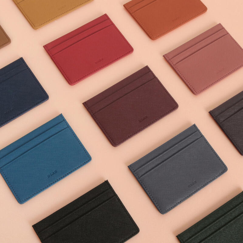D.LAB Leather Simple Card Wallet - 13 colors