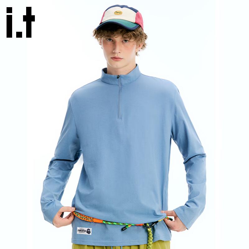 fingercroxxit Unisex Half-Zip Quick-Dry Long Sleeve T-Shirt 4XL