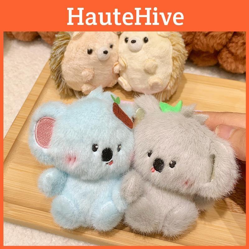 Plush Soft Dog Keychain Animal Keyring Magnetic Backpack Pendant Pair Gift Keys