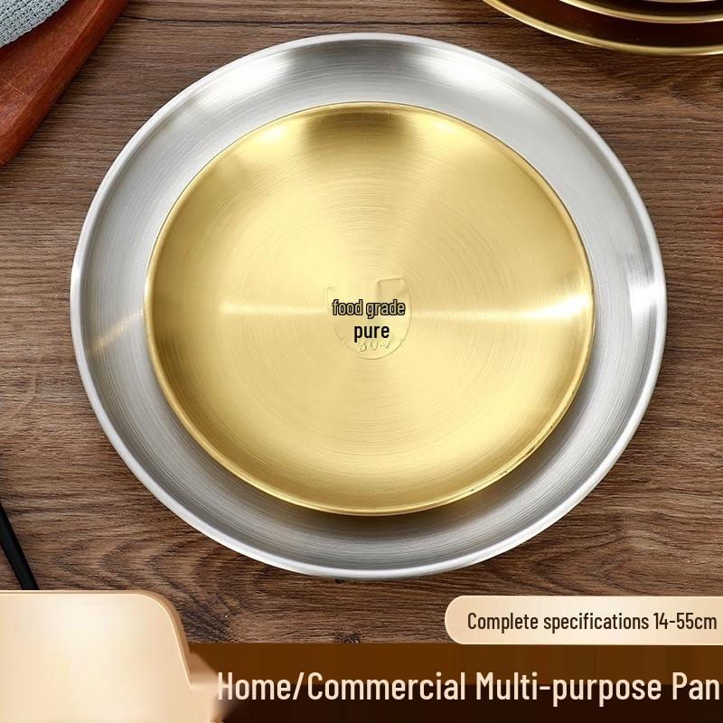 ZISIZ Gold Round Bone Dish Set