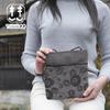 Creare Kiki Women's Crossbody Pochette, Small, Lightweight, Made In Japan, Kimono Style, Ink and Binchotan Dyed, Lightweight Mini Shoulder Bag with