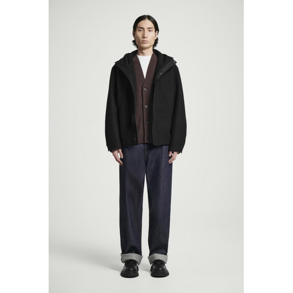 COS Japan Funnel Neck Wool Hooded Jacket