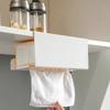 Moisture-proof Hanging Tissue Holder Punch-Free Paper Towel Rack  Kitchen Cabinet Doors