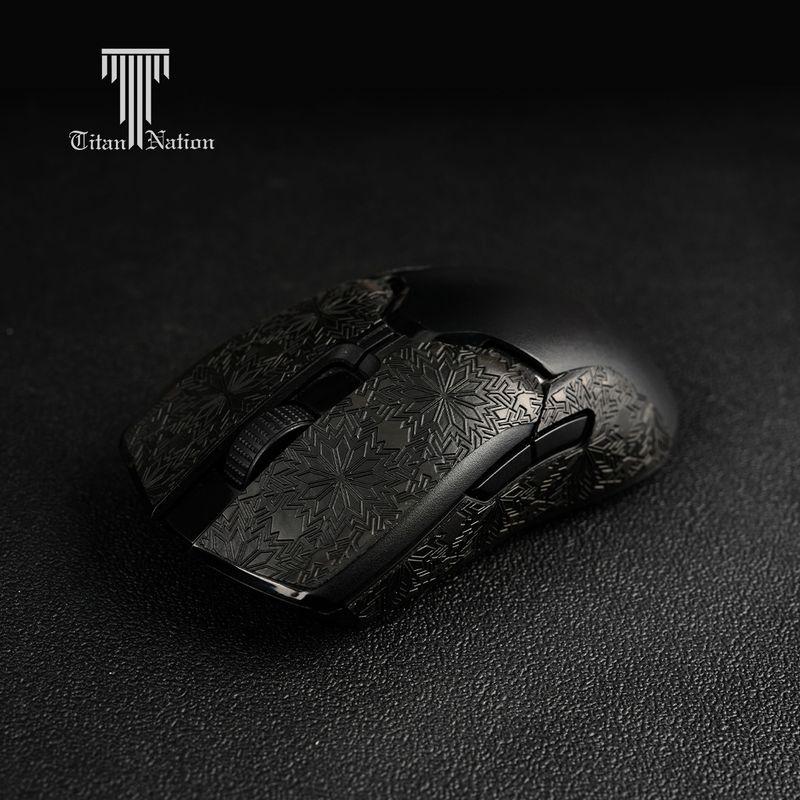 

Gpw3 Mouse Non Slip Snow Pattern Lizard Skin Black Snow Pattern (Poison Viper Ultimate Edition)