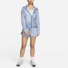 Nike Trail Logo Embroidered Tie-Dye Printed Hooded Casual Jacket Women Jackets Light-Armor-Blue FN6853-440