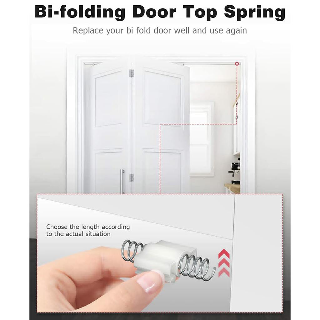 Door Hardware Repair Kit Bi-Fold Door Hinges Stainless Steel Top Pivots Bi-Fold Door Hardware Repair Replacement Kit