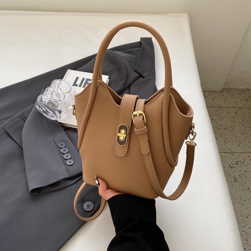 Trendy Cross-border Style Small Bucket Bag With Advanced Handbag Design хаки