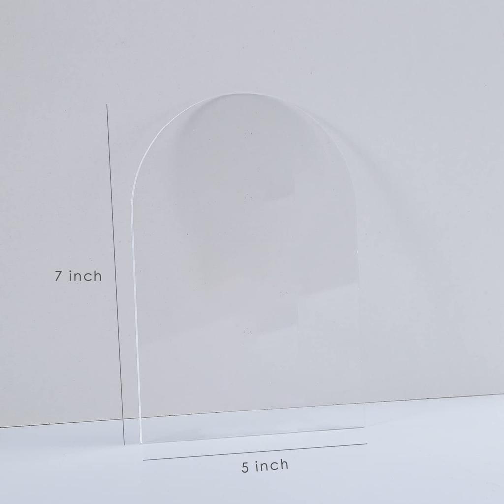 Acrylic Table Sign for Wedding Place Card for Blank Arch Seat Card Party Decoration DIY Table Number Guest Name Tag Custom Size