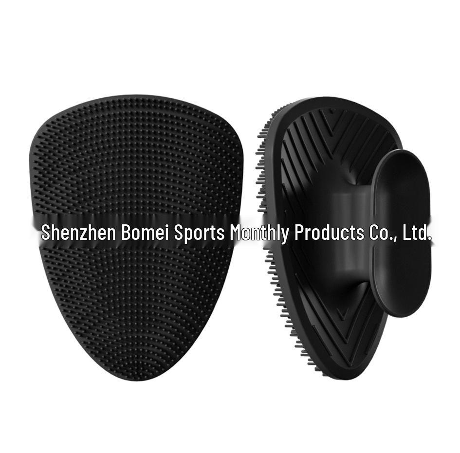 Men's Silicone Facial Cleansing Brush, Pore Cleaner, Blackhead Remover, Soft Bristle Massage Brush for Makeup Removal.