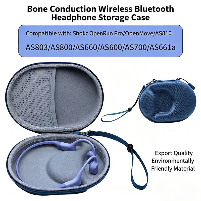 For Bone Conduction Headset Storage Bag Wireless for Hearing Aid Eva Box Shokz Bone Conduction Headphone Bag
