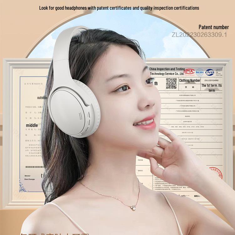 Kabellose Over-Ear Bluetooth-Kopfhörer mit 200 Stunden Akkulaufzeit, Geräuschunterdrückung und Gaming-Funktionen für Sport, Mobiltelefon und Computer