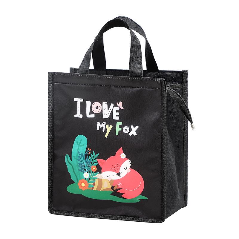 Waterproof Oxford Cloth Thermal Lunch Bag with Aluminum Foil Lining