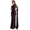 2025 Summer Trendy European & American Women's Halter Cape Slimming Dress