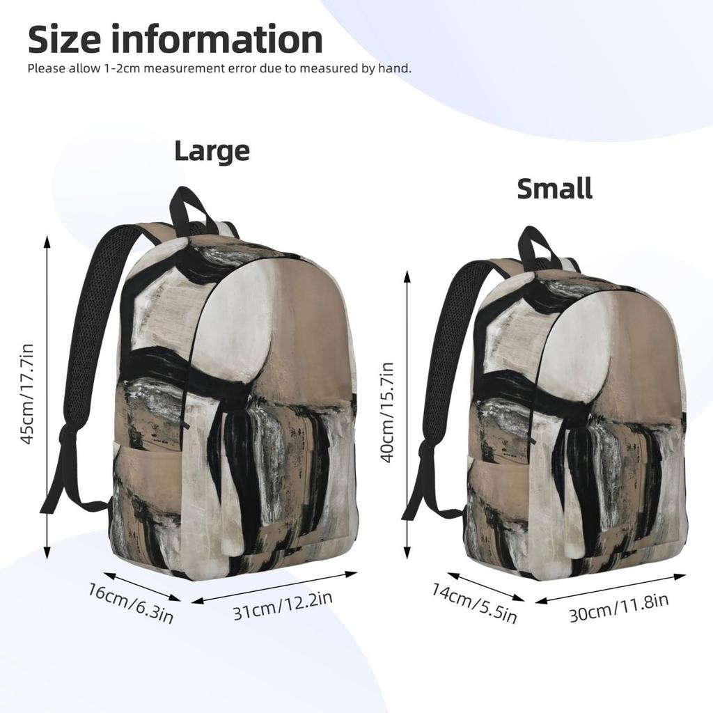 Neutral Abstract Backpack Hot Sale Daypack Large Capacity Kids BookBag School Bag Shoulder Bags for Men Women