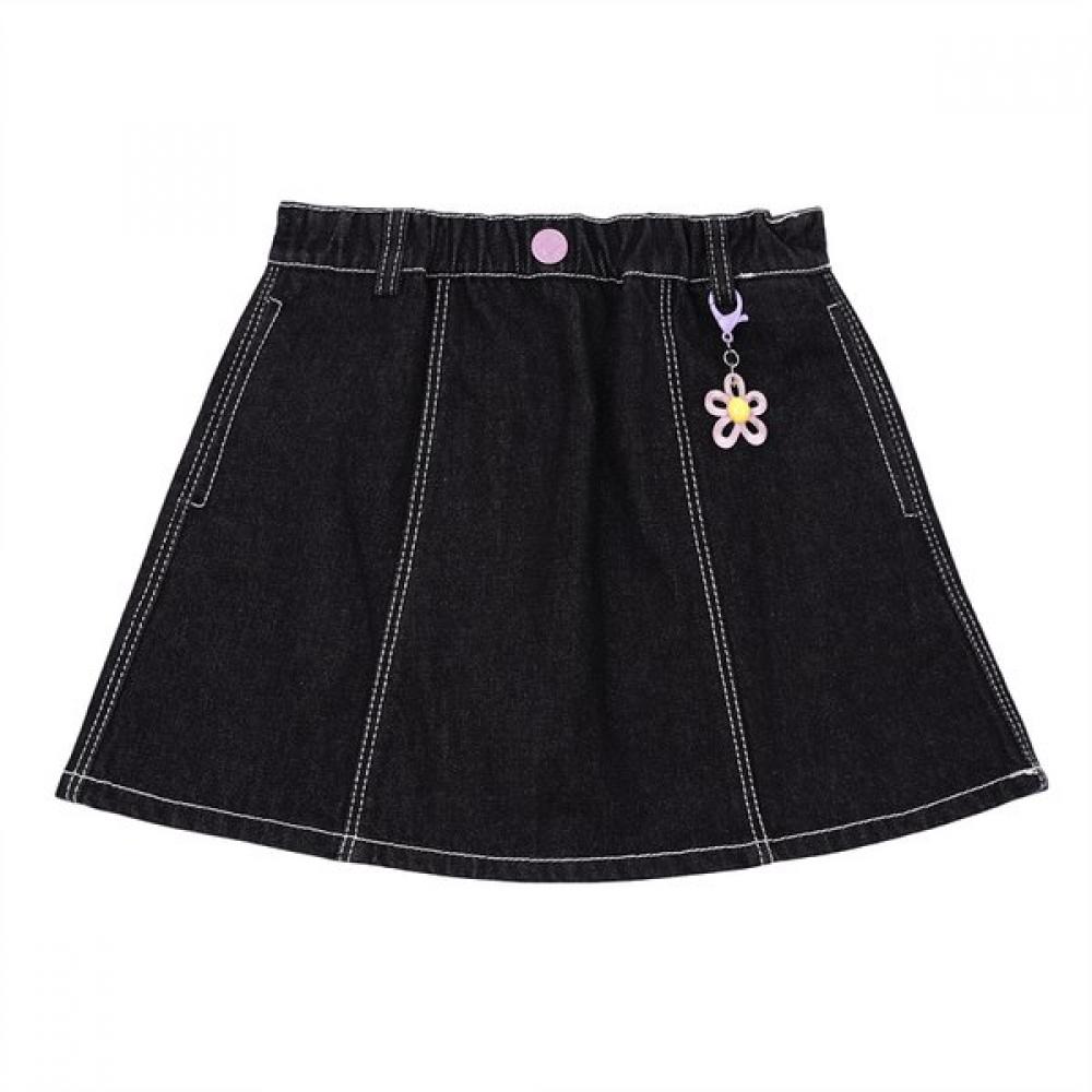 Tiffany Black Denim Skirt T54kss010
