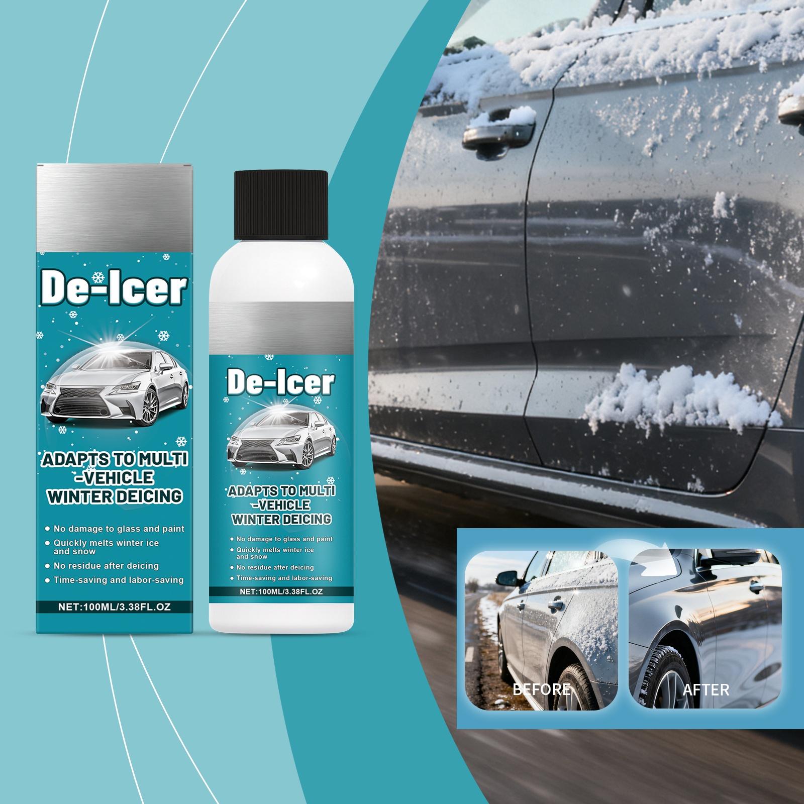 

Automobile Deicing Agent Winter Use For Cleaning Ice And Snow From Car Windshields, Rearview Mirrors And Multiple Surfaces For Snow Removal,100ML One Size синій