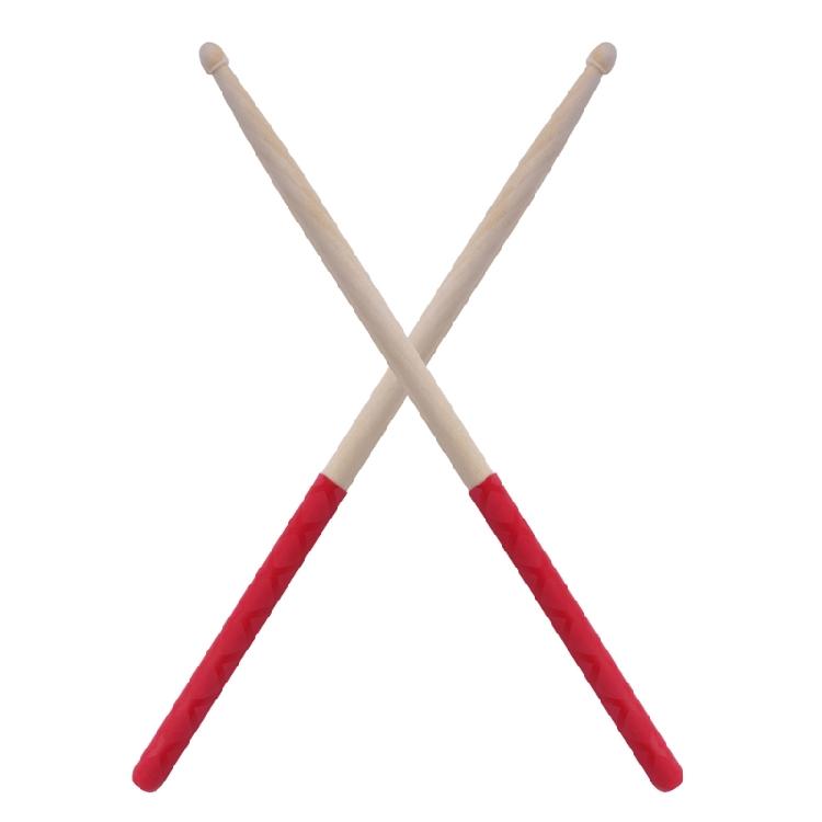 1 Pair Musical Instrument Percussion Accessory Drum Sticks with Non-Slip Handle