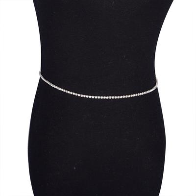 Super Flash Rhinestone Sexy Low Waist Waist Chain, Spring and Summer Models