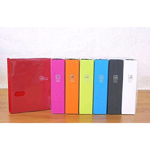 Nakabayashi File Pocket Album 160 Sheets L Size Energy Red TCPK-L-160-ER