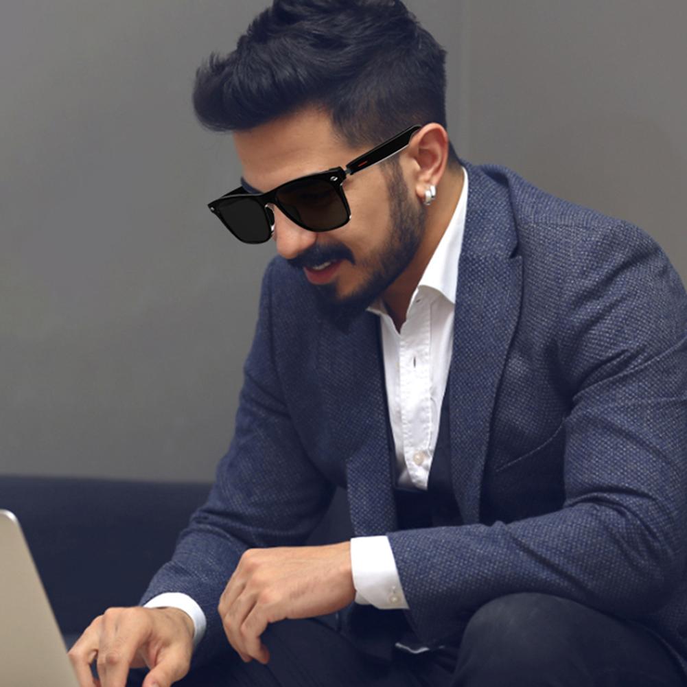 Smart Glasses AI Voice Assistant BT Audio Glasses Open Ear Sound Mic & Speakers Outdoor Sport Glasses with Camera for Women Men