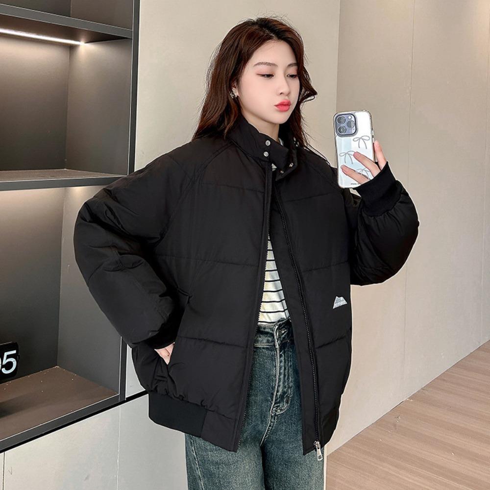 New stand-up collar cotton-padded clothes women's trendy winter clothes short loose thickened warm jacket bread clothes jacket