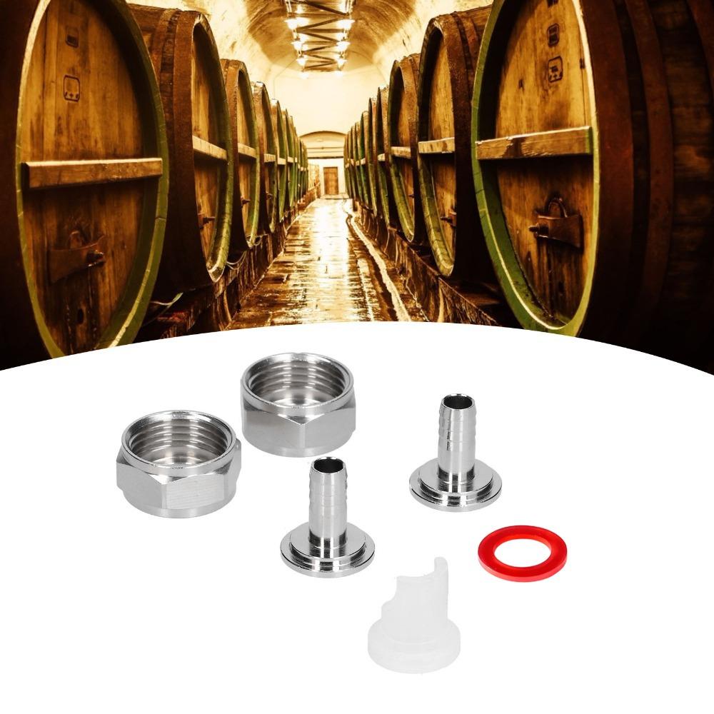 6 piece 5/16 Inch Barb Keg Coupler Fitting G5/8 Thread Beer Brewing Equipment  Home Brewing