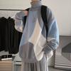 Turtleneck Sweater Men's Hong Kong Style Men's Knitwear Winter Sweater Thick Fashionable Loose Casual Outer Wear Sweater