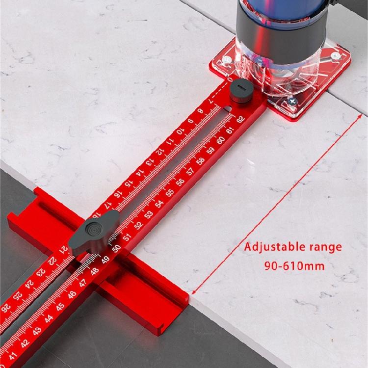 Router Milling Grooves Bracket Aluminum Router Circles Cutting Multifunctional Cabinet Hardware Router Guide Tool