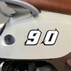 Rainbow Motorcycle Racing Number Stickers Waterproof UV Resistant Adhesive Decals