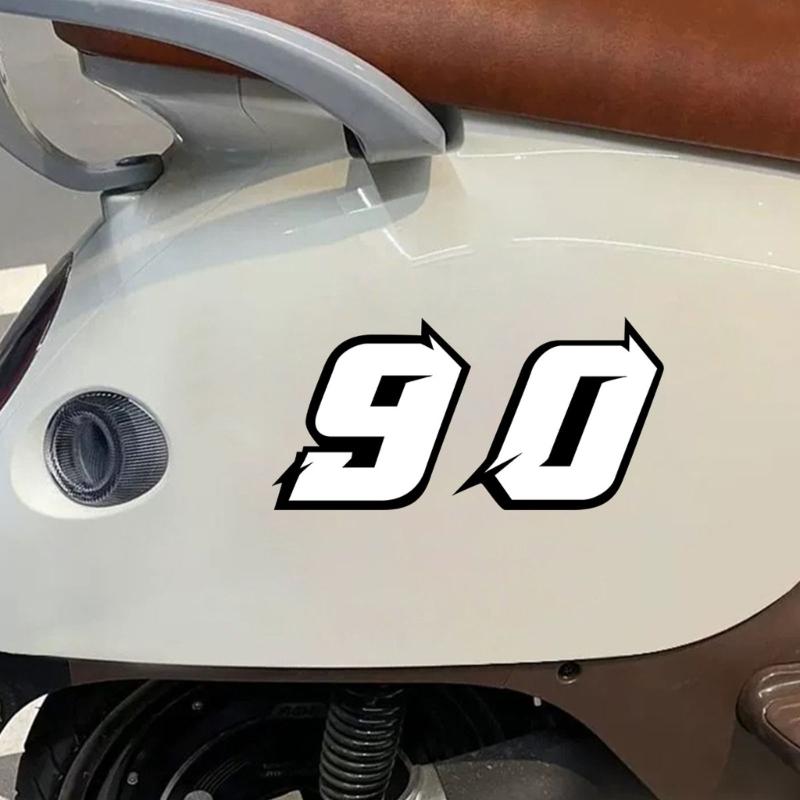 Rainbow Motorcycle Racing Number Stickers Waterproof UV Resistant Adhesive Decals