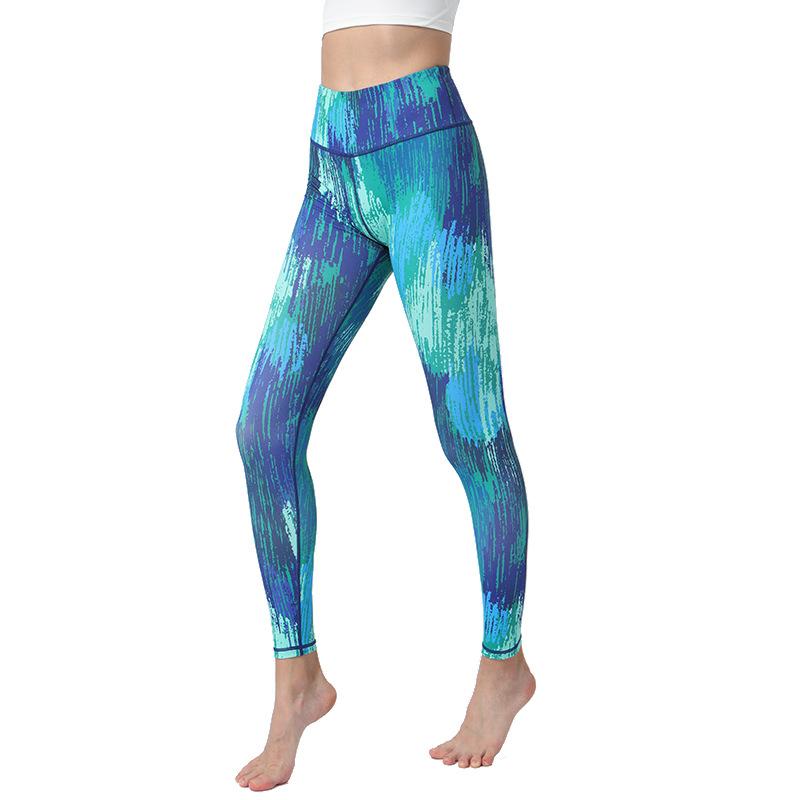 New Print Yoga Leggings for Women High-Waisted Butt-Lifting Sports Tights Yoga Fitness Base Layer Leggings