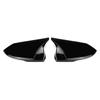 Car Rearview Side Mirror Cover For Hyundai Elantra 2021-2023 Wing Cap Exterior Sticker Door Back View Case Trim Carbon Fiber