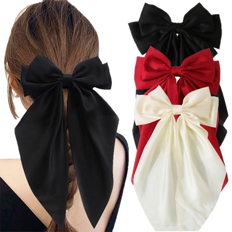 Eleganter Satin-Schleifen-Haarclip für Damen - Hochwertiges Kopfschmuck-Accessoire