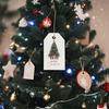 20pcs Christmas Tree Gift Tags with 5m of Twine - Elegant Holiday Hanging Decorations, Festive Greeting Cards for Gift Wrapping