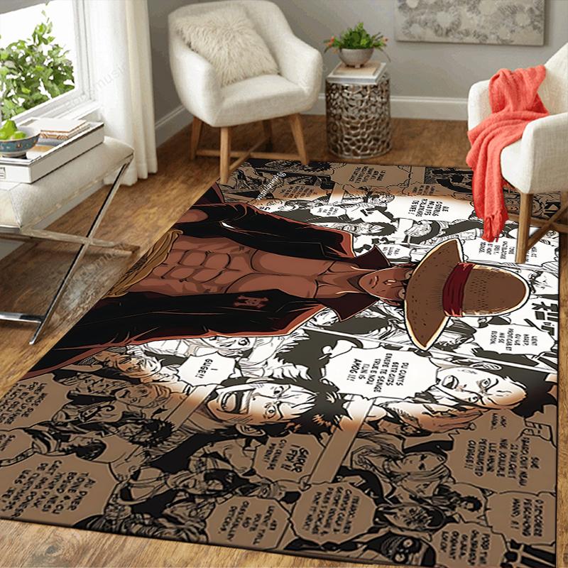 1Pc One Piece Adventure Rug, Office Carpet Indoor Outdoor Doormat, Non-Slip, Comfortable, Living, Christmas Halloween, Xmas Gift S1735
