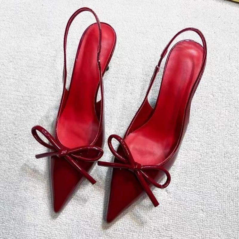 Thin Heels High Heel Modern Sandals Buckle Strap Solid Ladies Shoes On Sale 2025 Butterfly-knot Party Women's Sandals Sandálias