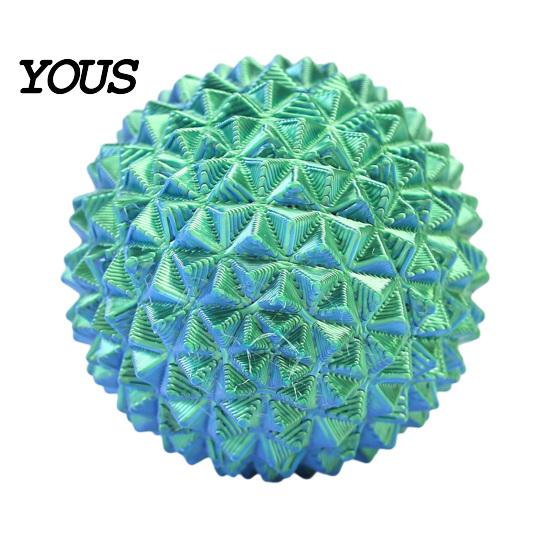 Desk Stress Reliever 3D Printed Spiky Ball Toy, Relief Mini Textured Ball, Massage Decompression Toy for Home Office School