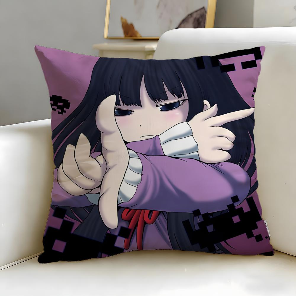 Classic Anime Hi Score Girl Cushion Cover Soft & Easy-Wash Pillow Case – Versatile for Couch, Bed, Travel and Office