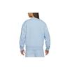 Nike Logo Print Crew Neck Long Sleeve Sweatshirt Men Tops Blue DA0318-436