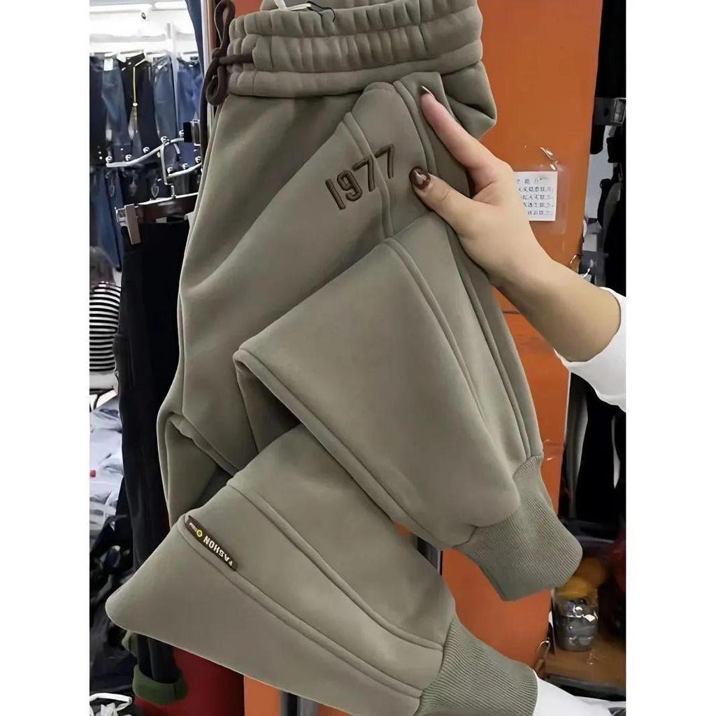 Plush Thickened Women's Soft Versatile Pants - Slimming, Loose, Cotton Casual Sport Pants