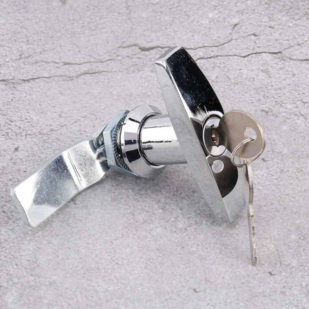 Door Lock Latch T Handle Lock Zinc Alloy Cabinet Lock Locking Mechanism Tool Box Lock Car RV