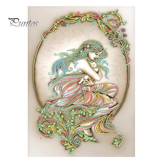 

1 комплект, горный хрусталь для мамы и сына, инструменты для сверления на холсте, красочные горный хрусталь, 5D полная дрель, сделай сам, поделки, горный хрусталь, художественный комплект для рисования Sets