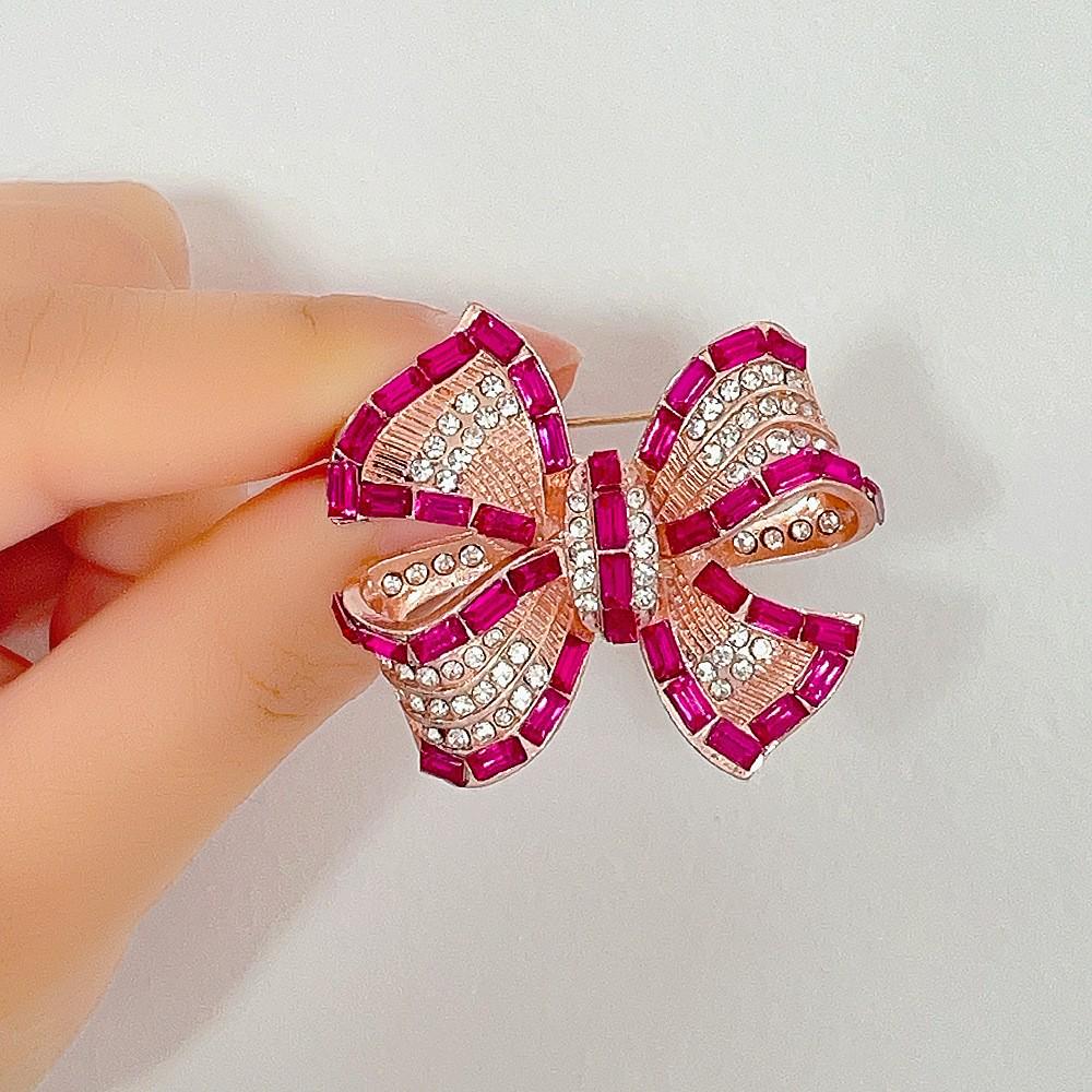 High-End Pearl & Rhinestone Butterfly Brooch for Women's Fashion Suits and Scarves